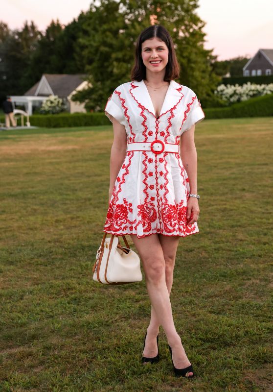 Alexandra Daddario’s Garden Party Chic, Bridgehampton Gala