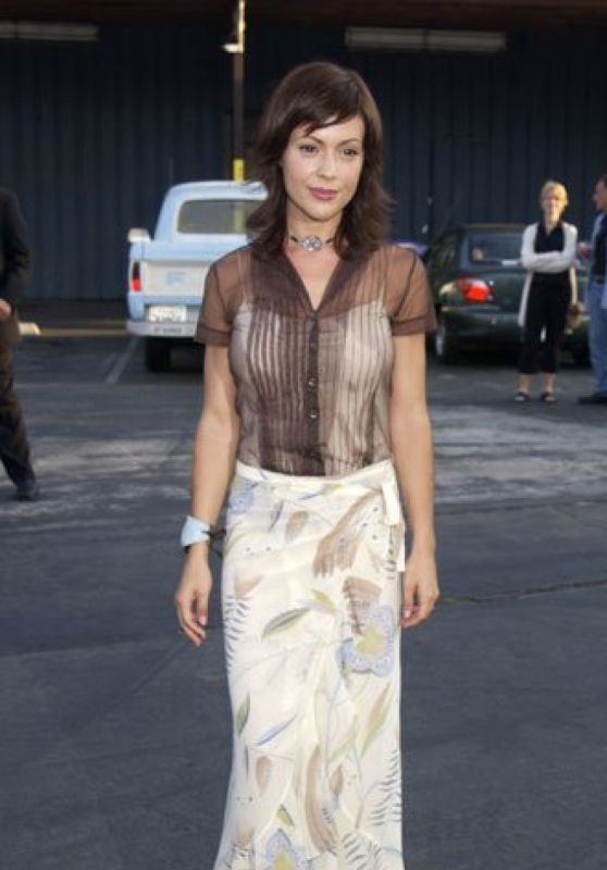 Alyssa Milano Attends ‘Picturing A New South Africa’ Premiere, LA 2002