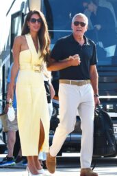 Amal Clooney Butter Yellow Balmain Venice Debut