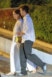Amal Clooney’s Lake Como Feather Fantasy