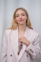 Amanda Seyfried Debuts Pink Power Suit in Venice