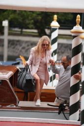 Amanda Seyfried Debuts Pink Power Suit in Venice