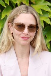 Amanda Seyfried Debuts Pink Power Suit in Venice