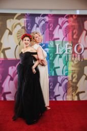 Amanda Tapping Debuts Cream-Pleated Elegance at Leo Awards Vancouver