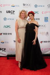 Amanda Tapping Debuts Cream-Pleated Elegance at Leo Awards Vancouver