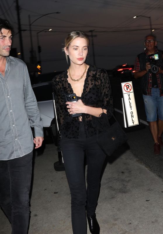 Ashley Benson Unveils Night-Out Stealth-Chic