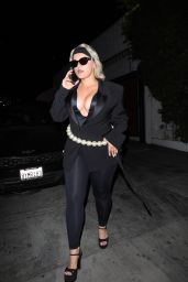 Bebe Rexha Unveils Tuxedo Power Play at Bar Marmont
