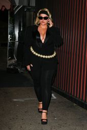 Bebe Rexha Unveils Tuxedo Power Play at Bar Marmont
