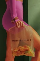 Becky G Unveils Popsicle-Purple Powerwear for Fabletics Fall 2025