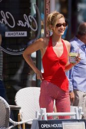 Bella Hadid Gingham Venice Beach Style 2025