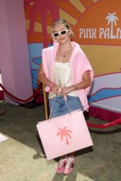 Brec Bassinger Unveils Whiplash Chic at Pink Palm Puff Pop-Up