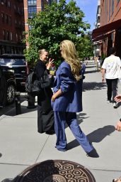 Brooks Nader Debuts Power Suit Chic in NYC – August 25, 2025
