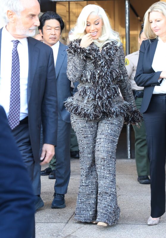 Cardi B Courtroom Couture