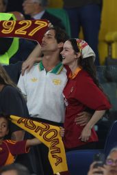 Dove Cameron Attends Serie A Season Opener in Roma Fanwear – Rome 2025