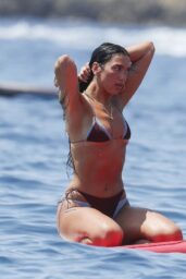 Dua Lipa Debuts Oseree Double Kini During Paddleboard Yoga in Ibiza