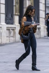 Eiza Gonzalez Debuts Urban-Cowgirl Style in Madrid