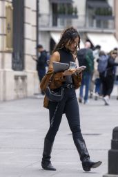 Eiza Gonzalez Debuts Urban-Cowgirl Style in Madrid