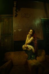Ellise Unveils Dark Pop in a Velvet Rebellion Photoshoot