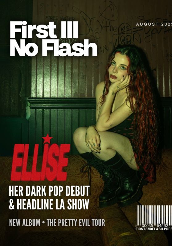 Ellise Unveils Dark Pop in a Velvet Rebellion Photoshoot