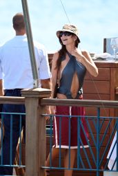Emily Ratajkowski - Soaks up the Mediterranean Sun in a Thong-Cut Swimsuit