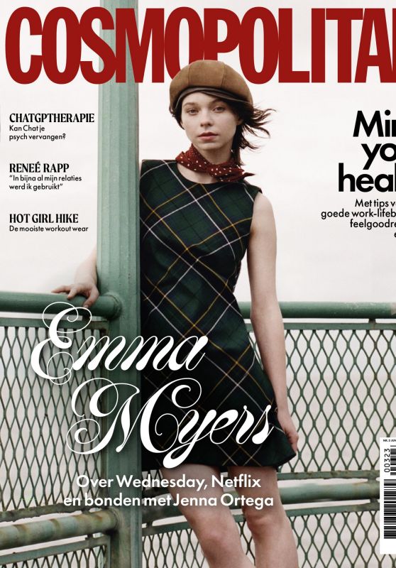 Emma Myers Channels Retro-Prep in Cosmopolitan Netherlands
