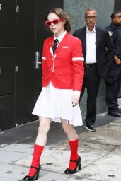 Emma Myers Debuts Bold Preppy Look for GMA