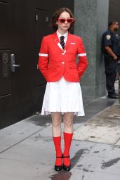 Emma Myers Debuts Bold Preppy Look for GMA