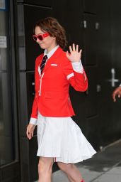 Emma Myers Debuts Bold Preppy Look for GMA