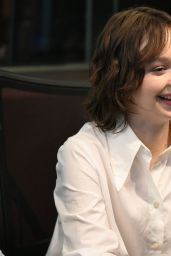 Emma Myers Debuts Scholarly Chic for Atlanta