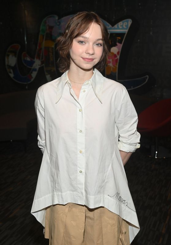 Emma Myers Debuts Scholarly Chic for Atlanta