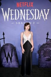 Emma Myers' Neo-Gothic Elegance at Wednesday Season 2 Premiere