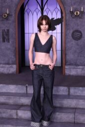 Emma Myers Unveils Urban Chic at "Wednesday" Graveyard Gala