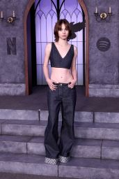 Emma Myers Unveils Urban Chic at "Wednesday" Graveyard Gala