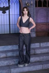 Emma Myers Unveils Urban Chic at "Wednesday" Graveyard Gala