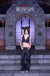 Emma Myers Unveils Urban Chic at "Wednesday" Graveyard Gala