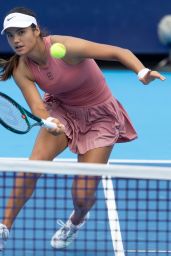Emma Raducanu Debuts Soft Pink Power on the Court