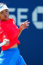 Emma Raducanu Unveils Bold Red Energy at US Open 2025 Practice