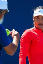 Emma Raducanu Unveils Bold Red Energy at US Open 2025 Practice