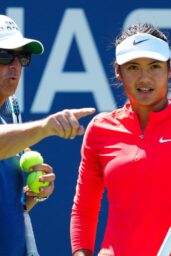Emma Raducanu Unveils Bold Red Energy at US Open 2025 Practice
