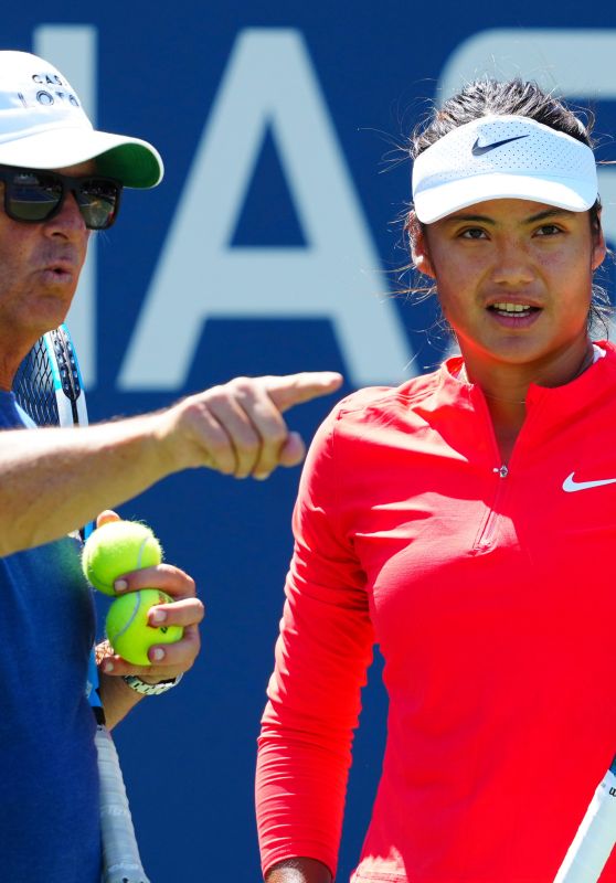 Emma Raducanu Unveils Bold Red Energy at US Open 2025 Practice