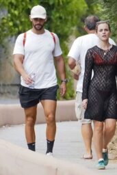 Emma Watson Walks Her Own Path in a Sheer Lace Dress