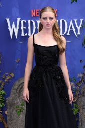 Evie Templeton’s Dark Romance at Wednesday Season 2 Premiere