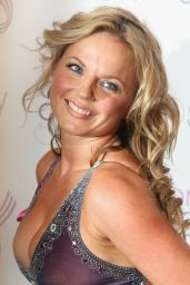 Geri Halliwell’s Velvet Glamour for Breast Cancer Care