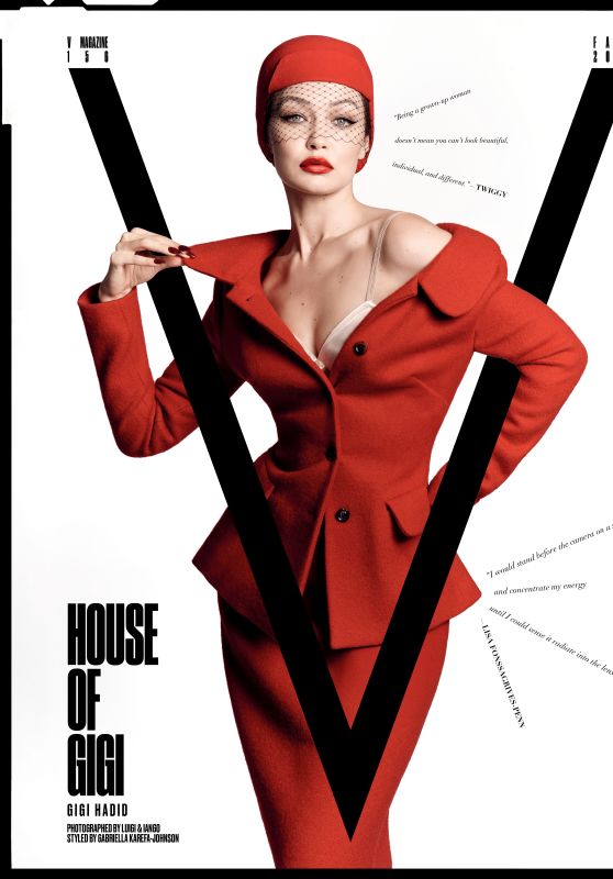 Gigi Hadid Unveils V Magazine Glamour
