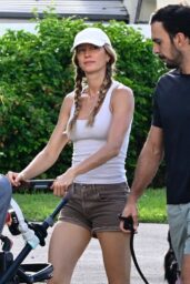 Gisele Bündchen Walks Miami with Joaquim Valente and Baby River