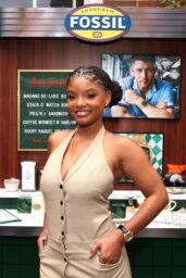 Halle Bailey Attends Nick Jonas x Fossil Dinner in NYC