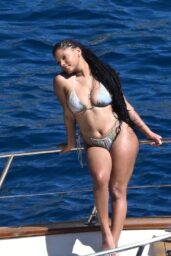 Halle Bailey's Mediterranean Yacht Style