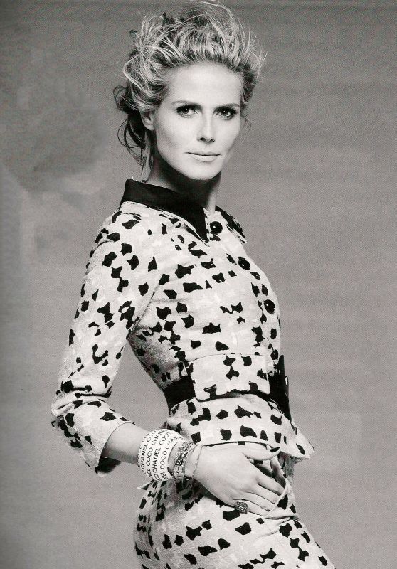 Heidi Klum Channels Luxe Rebellion for Angeleno Cover – Jan 2008