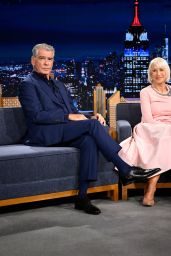 Helen Mirren’s Gilded Elegance on The Tonight Show