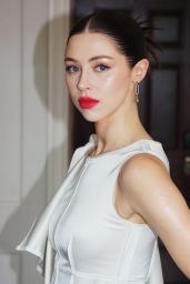 Hermione Corfield Enchants in Cream for London Photoshoot